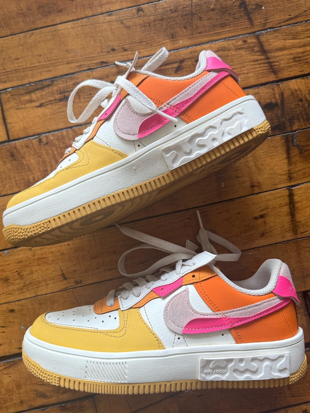 Nike Women's Fontanka Pink, Orange & Yellow Low-Top Sneakers
